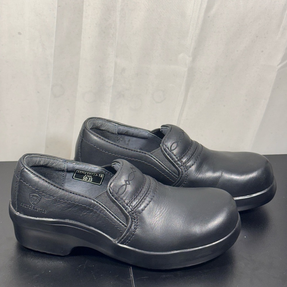 Ariat Men's Black Leather Loafers - Picture 2 of 6